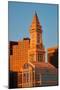 Commerce House Tower (built 1910) and Boston Skyline at sunrise as photographed from Lewis Wharf...-null-Mounted Photographic Print