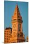Commerce House Tower (built 1910) and Boston Skyline at sunrise as photographed from Lewis Wharf...-null-Mounted Photographic Print