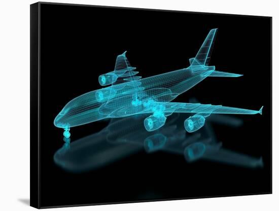 Commercial Aircraft Mesh-nmcandre-Framed Stretched Canvas