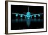 Commercial Aircraft Mesh-nmcandre-Framed Art Print