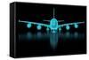 Commercial Aircraft Mesh-nmcandre-Framed Stretched Canvas