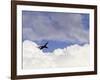 Commercial Airplane Soaring Above the Clouds-Mitch Diamond-Framed Photographic Print