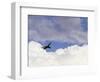 Commercial Airplane Soaring Above the Clouds-Mitch Diamond-Framed Photographic Print