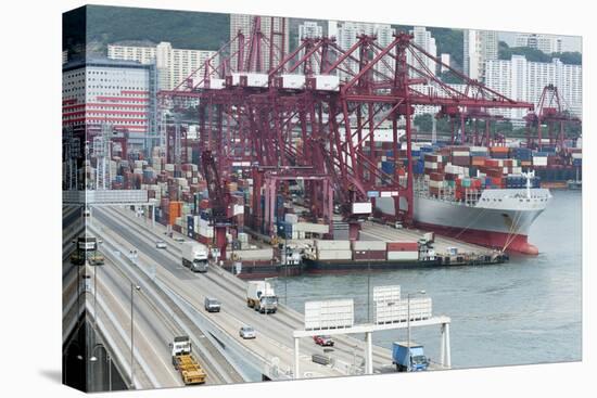 Commercial Container Port-LeeYiuTung-Stretched Canvas