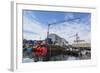 Commercial Fishing and Whaling Boats Line the Busy Inner Harbor in the Town of Ilulissat-Michael-Framed Photographic Print