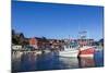 Commercial Fishing and Whaling Boats Line the Busy Inner Harbor in the Town of Ilulissat-Michael Nolan-Mounted Photographic Print