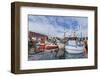 Commercial Fishing and Whaling Boats Line the Busy Inner Harbor in the Town of Ilulissat-Michael-Framed Photographic Print