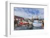 Commercial Fishing and Whaling Boats Line the Busy Inner Harbor in the Town of Ilulissat-Michael-Framed Photographic Print