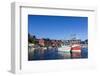 Commercial Fishing and Whaling Boats Line the Busy Inner Harbor in the Town of Ilulissat-Michael Nolan-Framed Photographic Print