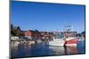 Commercial Fishing and Whaling Boats Line the Busy Inner Harbor in the Town of Ilulissat-Michael Nolan-Mounted Photographic Print