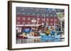 Commercial Fishing and Whaling Boats Line the Busy Inner Harbour in the Town of Ilulissat-Michael Nolan-Framed Photographic Print