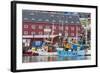 Commercial Fishing and Whaling Boats Line the Busy Inner Harbour in the Town of Ilulissat-Michael Nolan-Framed Photographic Print