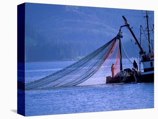 Commercial Fishing Trawler, Frederick Arm, Inside Passage, Southeast Alaska, USA-Stuart Westmoreland-Stretched Canvas