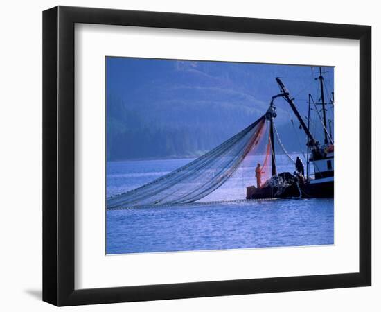 Commercial Fishing Trawler, Frederick Arm, Inside Passage, Southeast Alaska, USA-Stuart Westmoreland-Framed Photographic Print