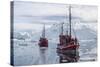 Commercial Iceberg Tours Amongst Huge Icebergs Calved from the Ilulissat Glacier-Michael-Stretched Canvas