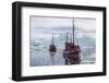 Commercial Iceberg Tours Amongst Huge Icebergs Calved from the Ilulissat Glacier-Michael-Framed Photographic Print