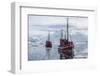 Commercial Iceberg Tours Amongst Huge Icebergs Calved from the Ilulissat Glacier-Michael-Framed Photographic Print