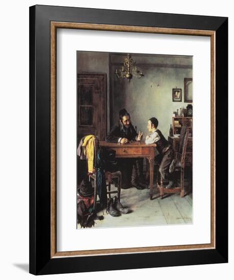 Commercial Instruction-Isidor Kaufmann-Framed Art Print