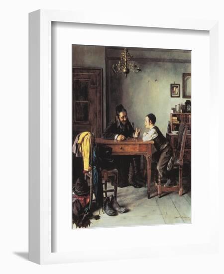 Commercial Instruction-Isidor Kaufmann-Framed Art Print