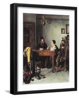 Commercial Instruction-Isidor Kaufmann-Framed Art Print