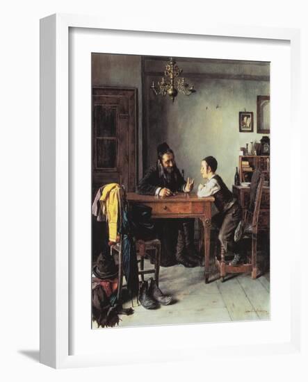 Commercial Instruction-Isidor Kaufmann-Framed Art Print