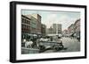 Commercial Place, Norfolk-null-Framed Art Print