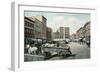 Commercial Place, Norfolk-null-Framed Art Print