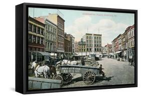 Commercial Place, Norfolk-null-Framed Stretched Canvas