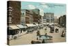 Commercial Place, Norfolk-null-Stretched Canvas