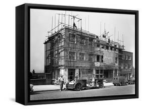 Commercial Shop Unit Construction in Rotherham, South Yorkshire, 1962-Michael Walters-Framed Stretched Canvas