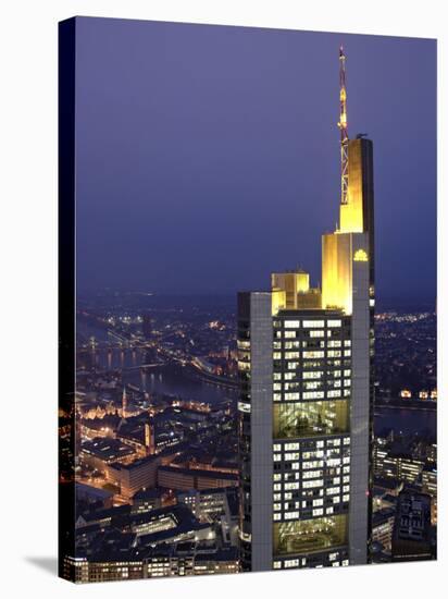 Commerzbank Building from Helaba Building, Frankfurt, Hessen, Germany-Alan Copson-Stretched Canvas