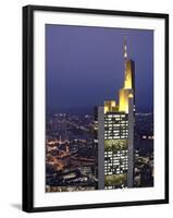 Commerzbank Building from Helaba Building, Frankfurt, Hessen, Germany-Alan Copson-Framed Photographic Print