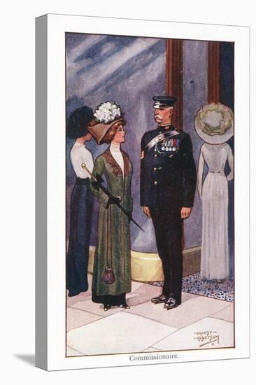 Commissionaire-Ernest Ibbetson-Stretched Canvas