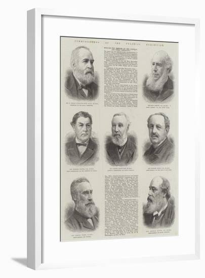 Commissioners of the Colonial Exhibition-null-Framed Giclee Print