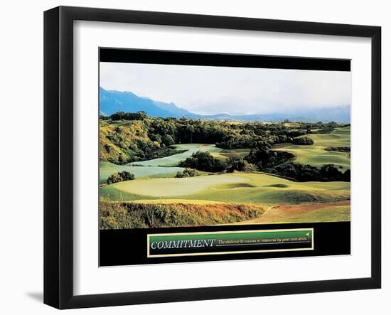 Commitment - Golf-unknown unknown-Framed Photo