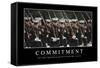 Commitment: Inspirational Quote and Motivational Poster-null-Framed Stretched Canvas
