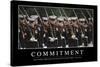 Commitment: Inspirational Quote and Motivational Poster-null-Stretched Canvas