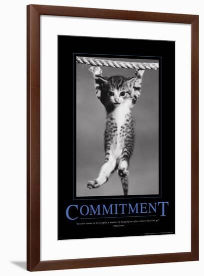 Commitment-null-Framed Poster