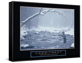 Commitment-null-Framed Stretched Canvas