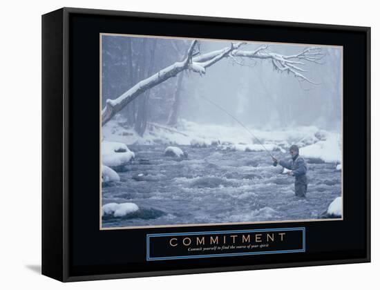 Commitment-null-Framed Stretched Canvas
