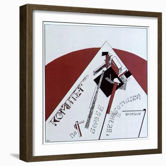 Committee to Combat Unemployment, 1919-Lazar Markovich Lissitzky-Framed Giclee Print