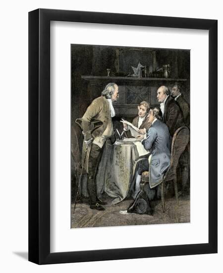 Committee Writing the Declaration of Independence, c.1776-null-Framed Giclee Print