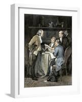 Committee Writing the Declaration of Independence, c.1776-null-Framed Giclee Print