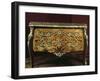 Commode, légèrement mouvementée, ouvrant à 2 tiroirs en façade. marqueterie-Oostenryk Jacques Van-Framed Giclee Print