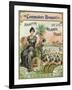 Commodore Bouquet Brand Cigar Box Label-Lantern Press-Framed Art Print