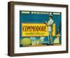 Commodore Lemon Label - Tustin, CA-Lantern Press-Framed Art Print