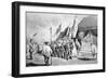 Commodore Perry in Japan in 1853 Meeting Imperial Commissioners at Yokohama-Japanese-Framed Giclee Print