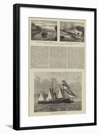 Commodore Sir W Hewitt's Expedition Up the Niger-null-Framed Giclee Print