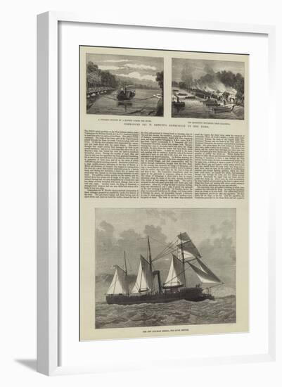 Commodore Sir W Hewitt's Expedition Up the Niger-null-Framed Giclee Print