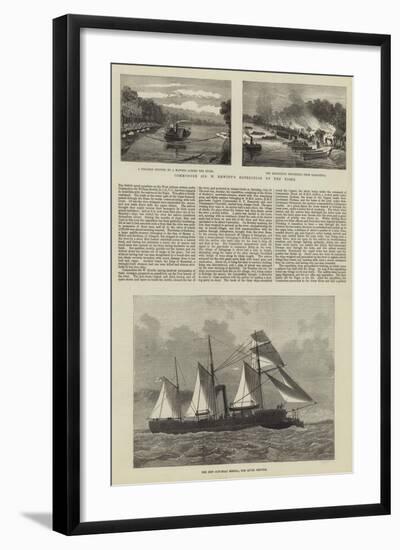 Commodore Sir W Hewitt's Expedition Up the Niger-null-Framed Giclee Print